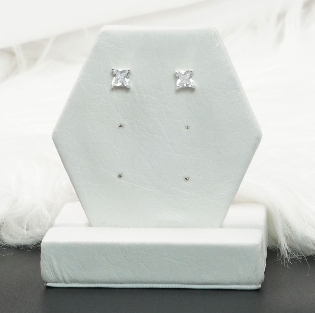 Miniatura 2 de TOPO CUADRADO BLANCO TIPO DIAMANT PLAT#5